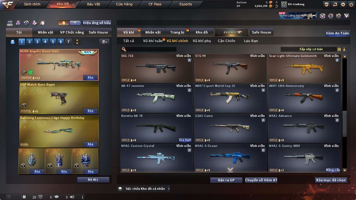 shop acc cf uy tin gia re